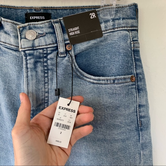 Express Straight High Rise Jeans - Picture 4 of 11